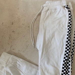 Danielle guizio checkerboard sweatpants.